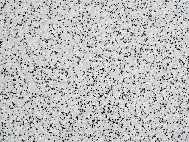 Black white and gray decorative epoxy flakes